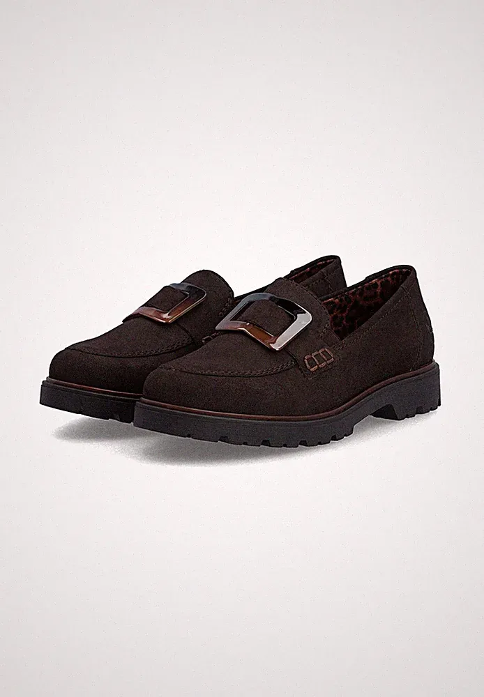 Rieker Damen Loafer Gummizug Light TR 45553-25 Braun