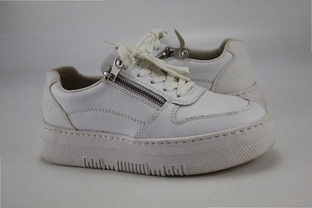 Rieker Gr.37 Damen Halbschuhe Slipper Sneaker Loafers Weiß TOP P 333