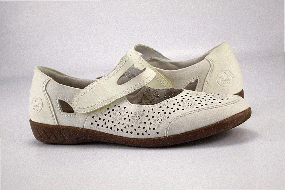Rieker Gr.41 Damen Comfort Halbschuhe Ballerinas Slipper Loafers TOP T 817