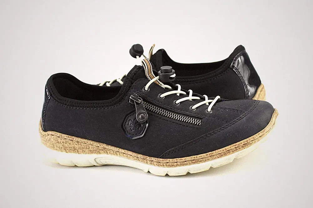 Rieker Gr.42 Damen Halbschuhe Slipper Sneaker Loafers Navy M 720