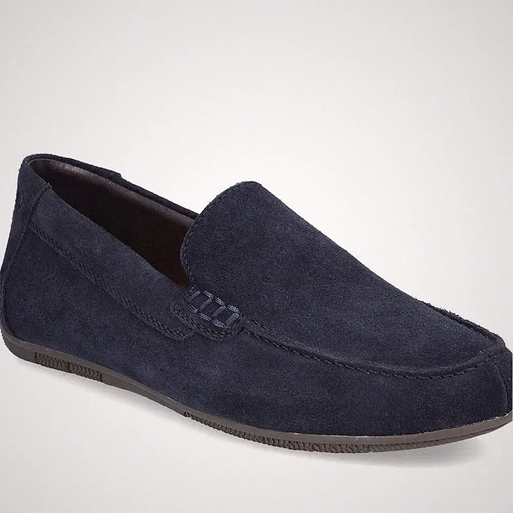 Rieker Herren Blaue Wildleder Loafer Elegant 09557-14