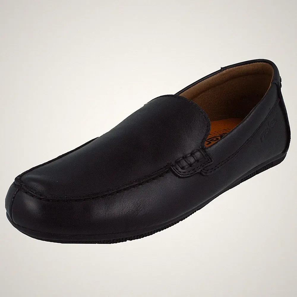 Rieker Herren Casual Slipper Loafer 09557 Schwarz Leder Synthetik