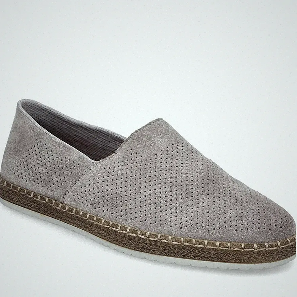 Rieker Herren Graue Leder Loafer Freizeit B5285-42