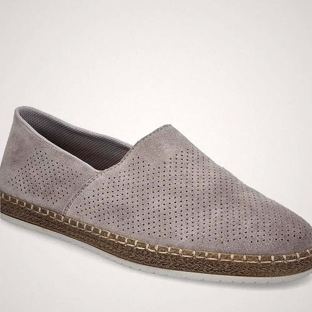 Rieker Herren Graue Leder Loafer Freizeit B5285-42