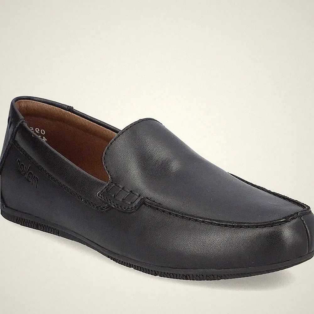 Rieker Herren Schwarze Leder Loafer Elegant 09557-00