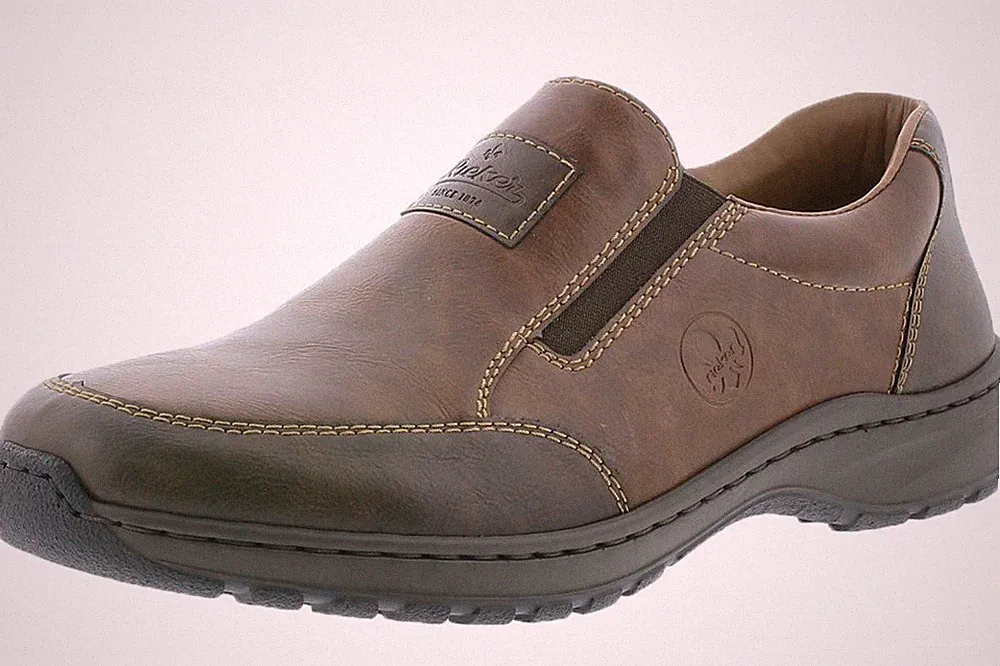 Rieker Herren Slipper Braun Schuhe weit 03354-26