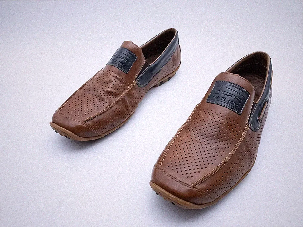 rieker Herren Slipper Halbschuh Freizeitschuh Loafer Braun Gr.45 EU Art.40299-50