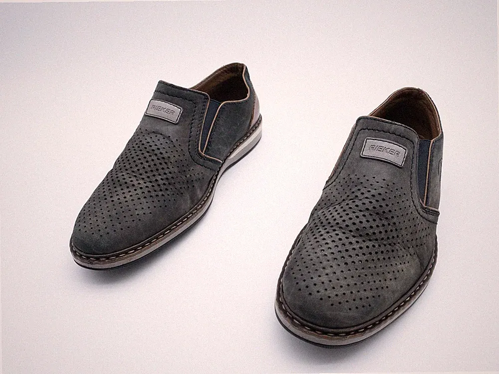 rieker Herren Slipper Halbschuh Freizeitschuh Loafer grün Gr 40 EU Art 23456-70