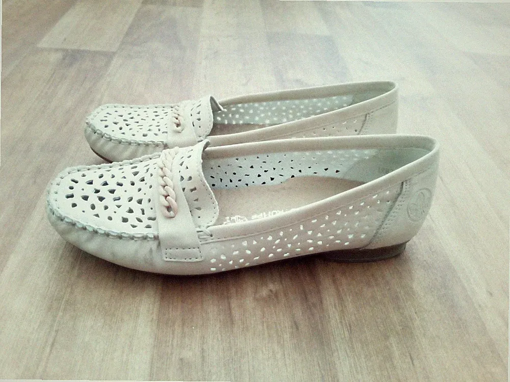 ~Rieker LOAFER~Gr. 38~creme~NEU~