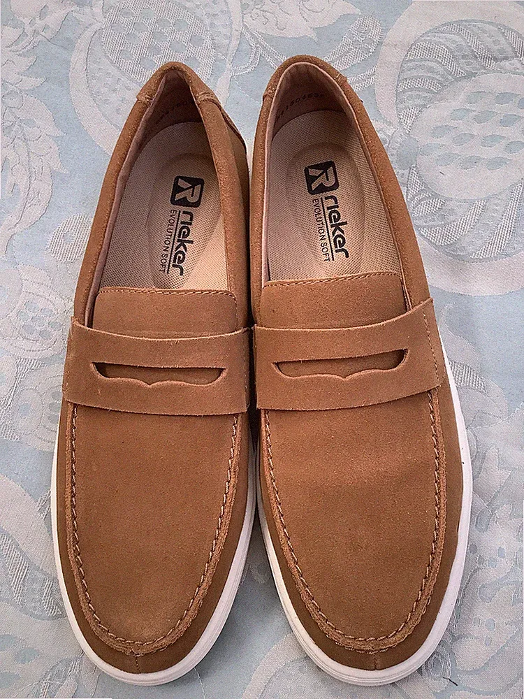 Rieker Wildleder Evolution Halbschuhe Pumps Größe 8,5-9