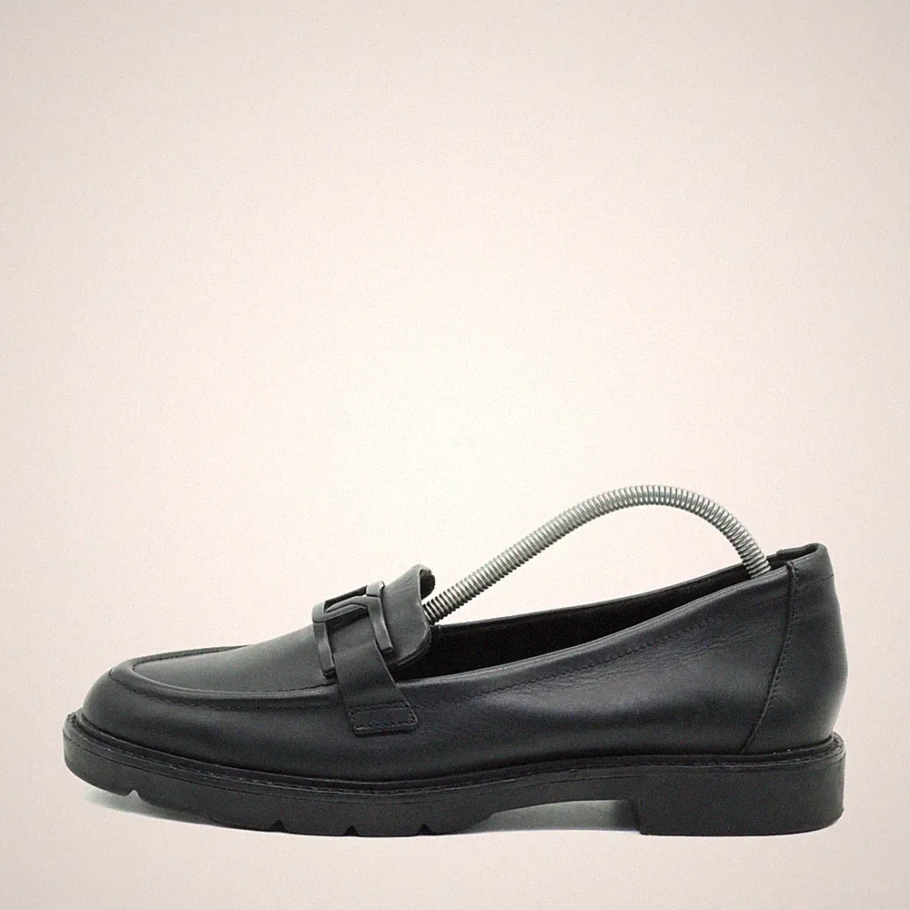 Rockport Damen CI8736 Loafer schwarz Glattleder Profilsohle Business EU 39.5