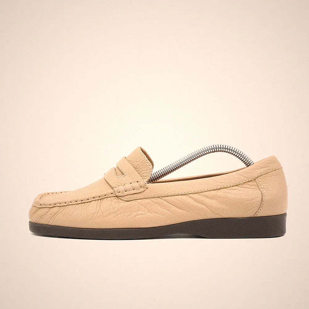 Rockport Damen Loafer EU 41 WJ203 Beige Rutschfeste Sohle Pennyloafer