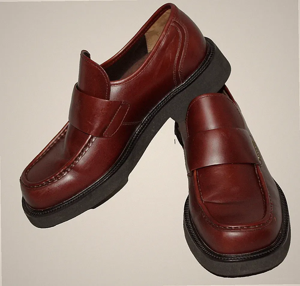 Rockport DMX Halbschuhe Leder Herren UK 7,5 Weite Passform Braun Slipper Komfortschuhe