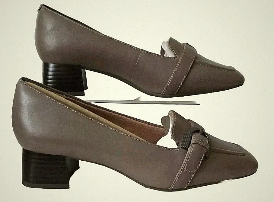 Rockport Esma Gürtel Halbschuhe Slipper Schuhe Grau CI9373 Größe UK 4 EU 37 NEU