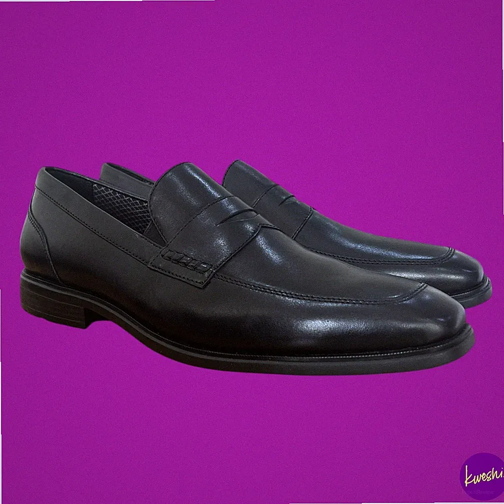 Rockport Herren DressSport Penny Loafer, Leder, Schwarz, UK 10 | EU 44,5