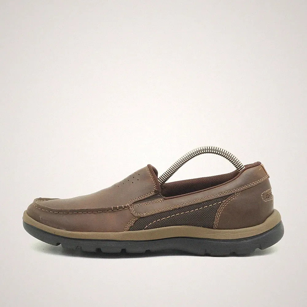 Rockport Herren Freizeitschuh EU 41 H80240 Braun Leder Bequem Casual Loafers