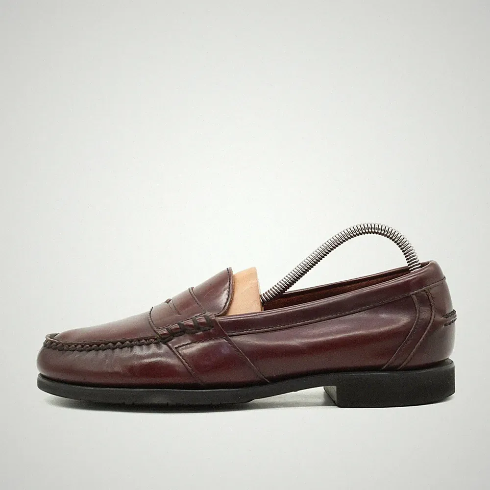 Bordeauxfarbene Loafers Herren
