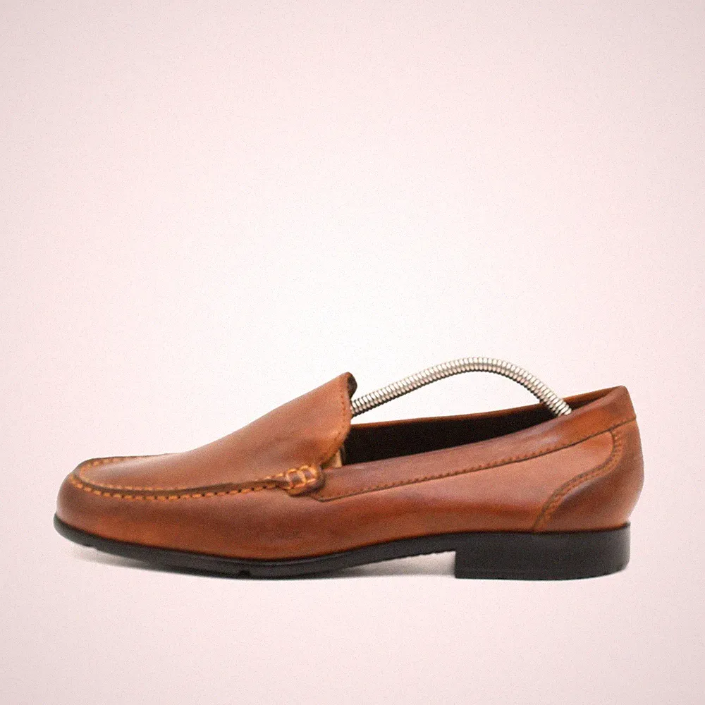 Rockport Herren M76441 Slipper Braun Leder Dämpfung Walkability Loafer EU 43
