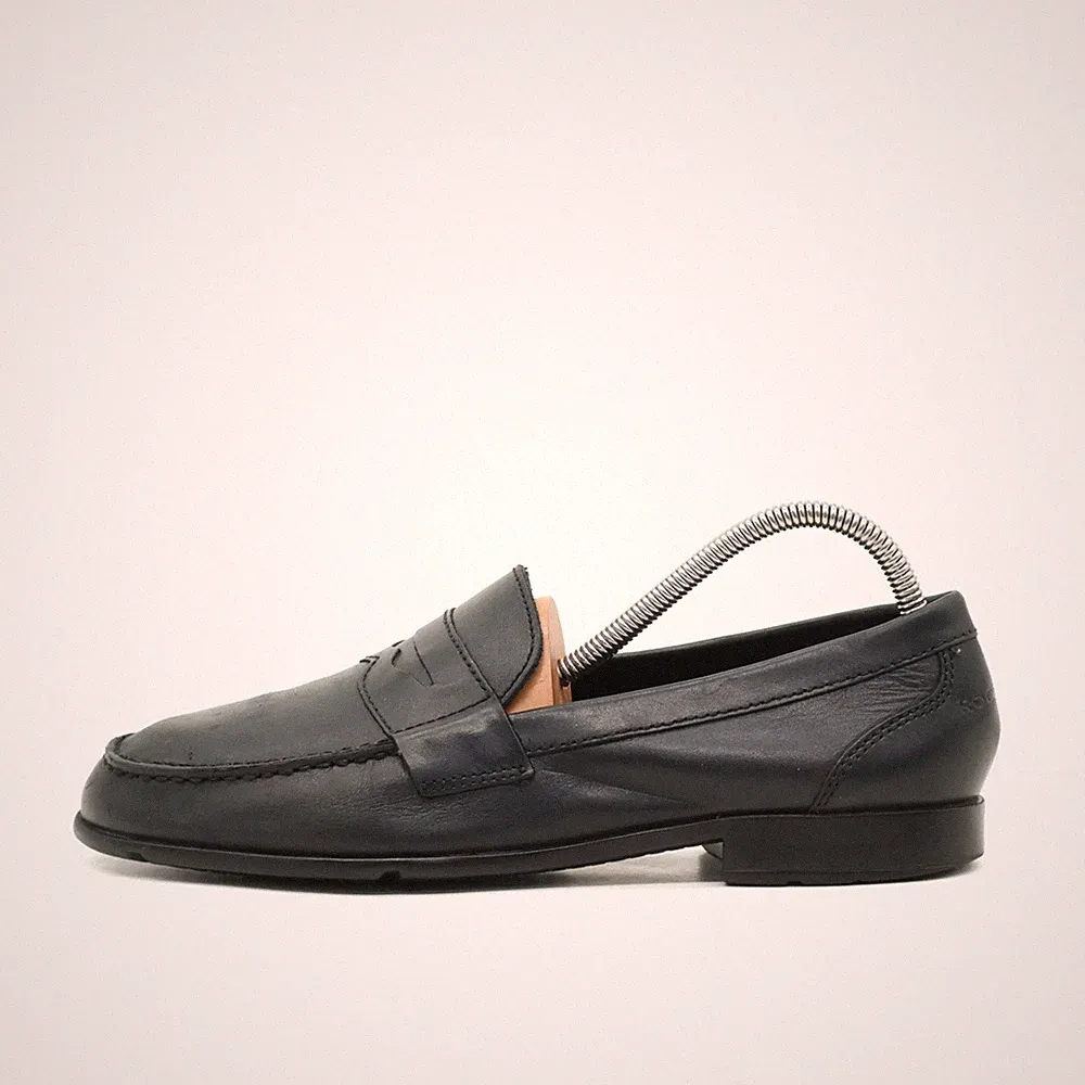 Rockport Herren Slipper EU 42,5 Penny Loafer Schwarz Leder Komfort