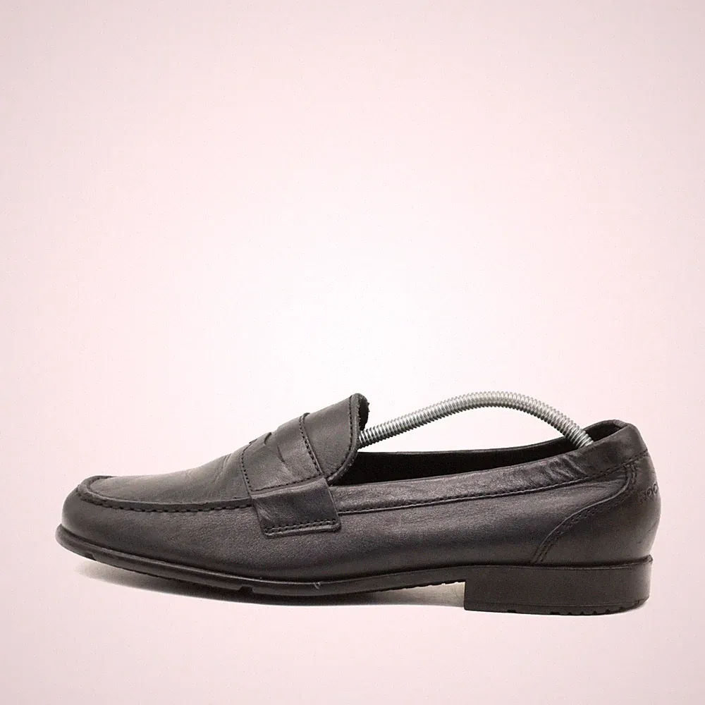 Rockport Herren truTECH Walkability Slipper Schwarz Stoßdämpfend Loafer EU 42.5