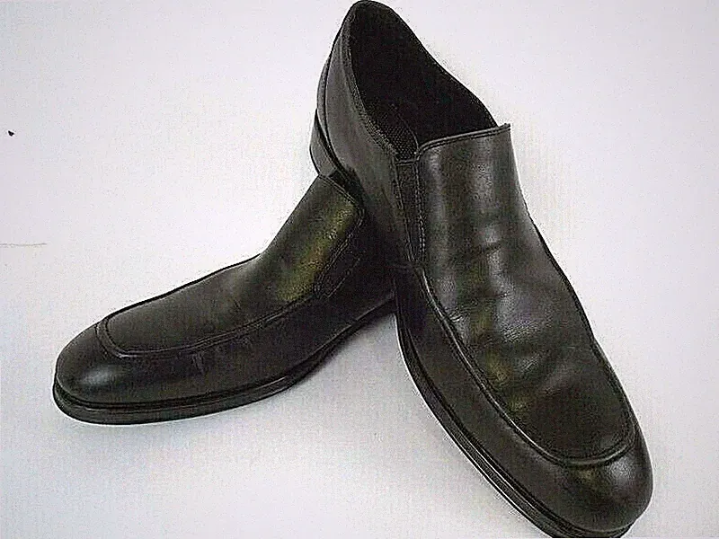 Rockport Hydro-shield Men's Shoes Black Leather Upper 12US Slip-on/Loafer K73738