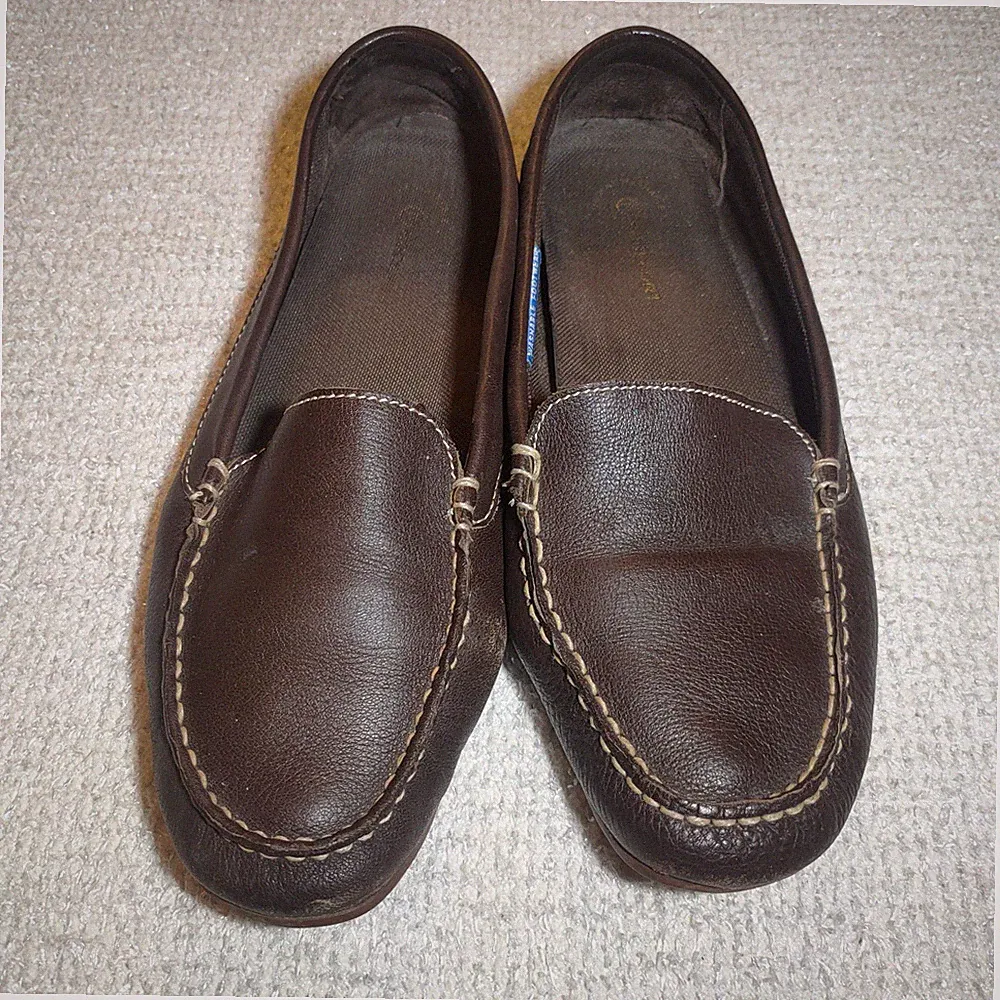 Rockport Leder Loafer Schuhe Slipper UK 6,5 braun Pantoletten waschbar flach