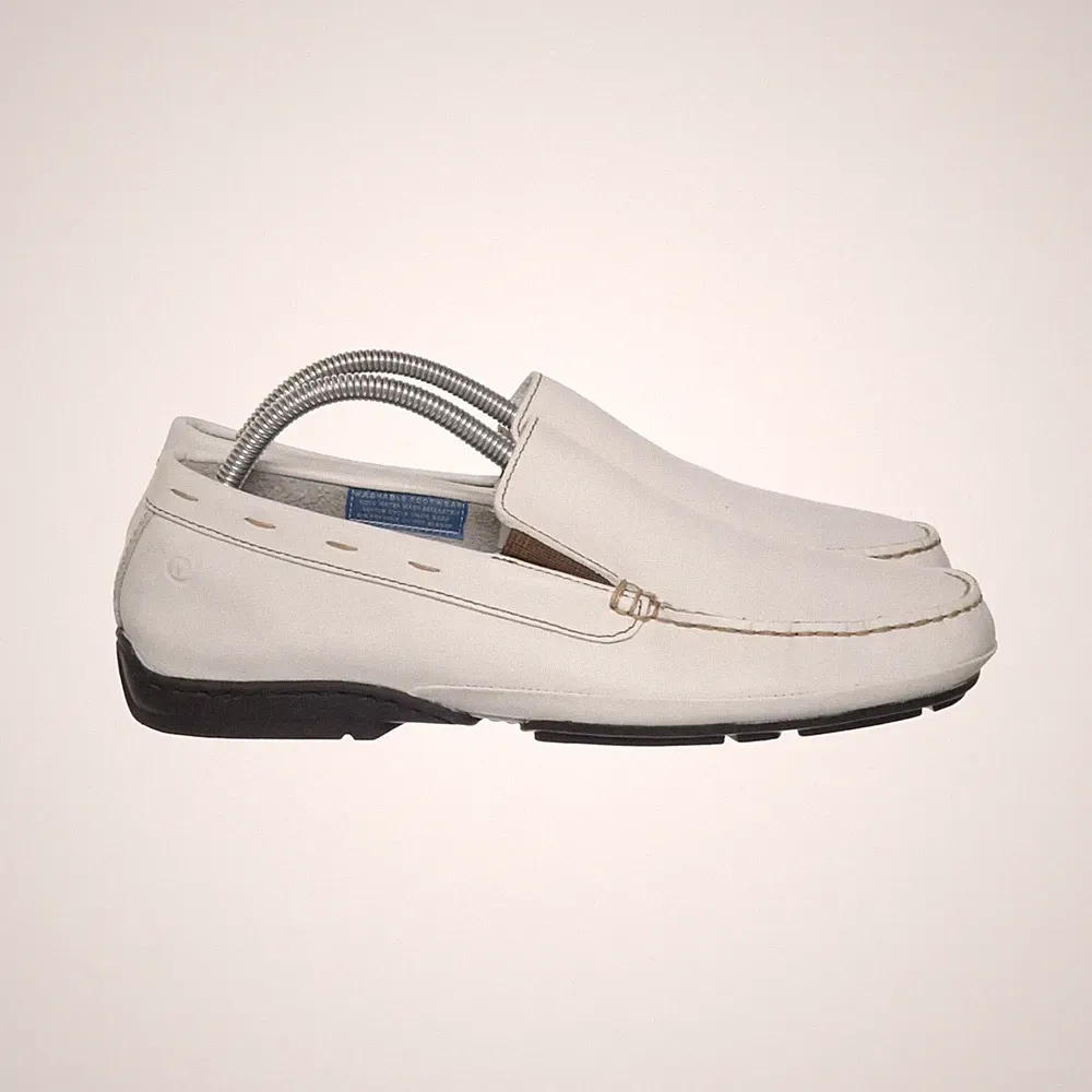 Rockport, Loafers, Größe: 41 1/2, Leder, Weiß, Herren #YSb