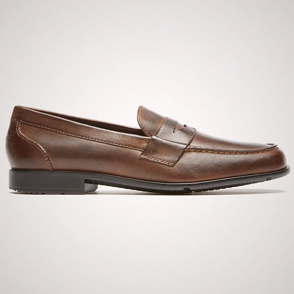 Rockport Men's Classic Loafer Lite Penny Brown M