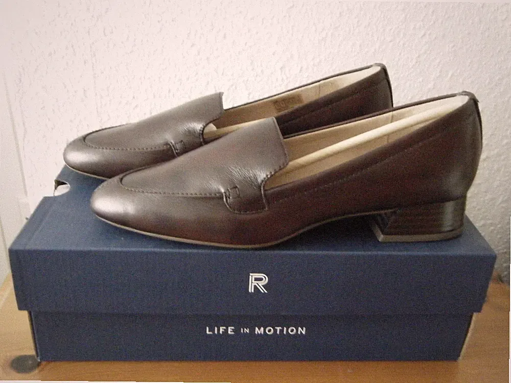 Rockport TM Maricel Loafer Schuhe gepolsterte Sohle braun Größe UK 6 EU 39,5 NEU