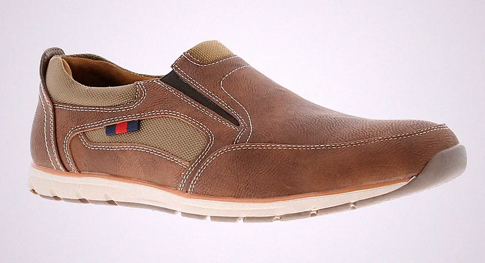 Rockstorm Herren Freizeitschuhe Kenny Schnürschuhe hellbraun UK Größe