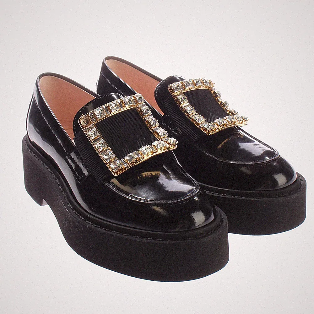 Roger Vivier Loafers 38 EUR Schwarz Sehr gut