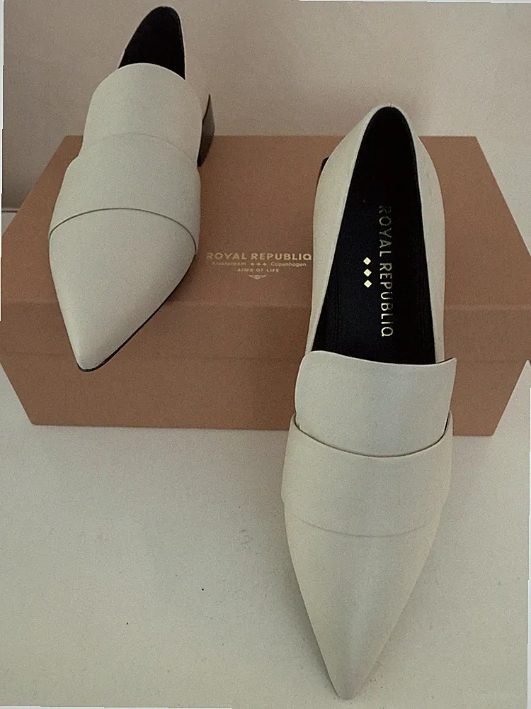 Royal Republiq Damenschuh, Rocket Loafer Off White Leder, Gr.39, Top wie Neu !