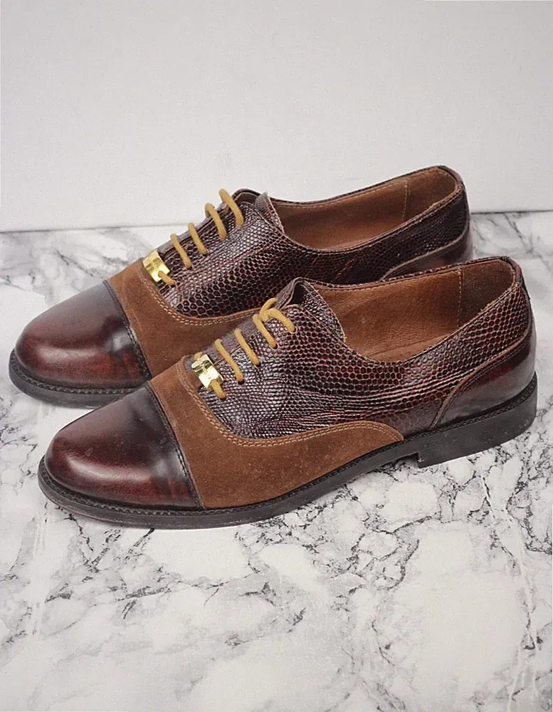 Russell & Bromley Abacrombie Leder & Wildleder Brogues Halbschuhe, Größe EU 36 / UK 3