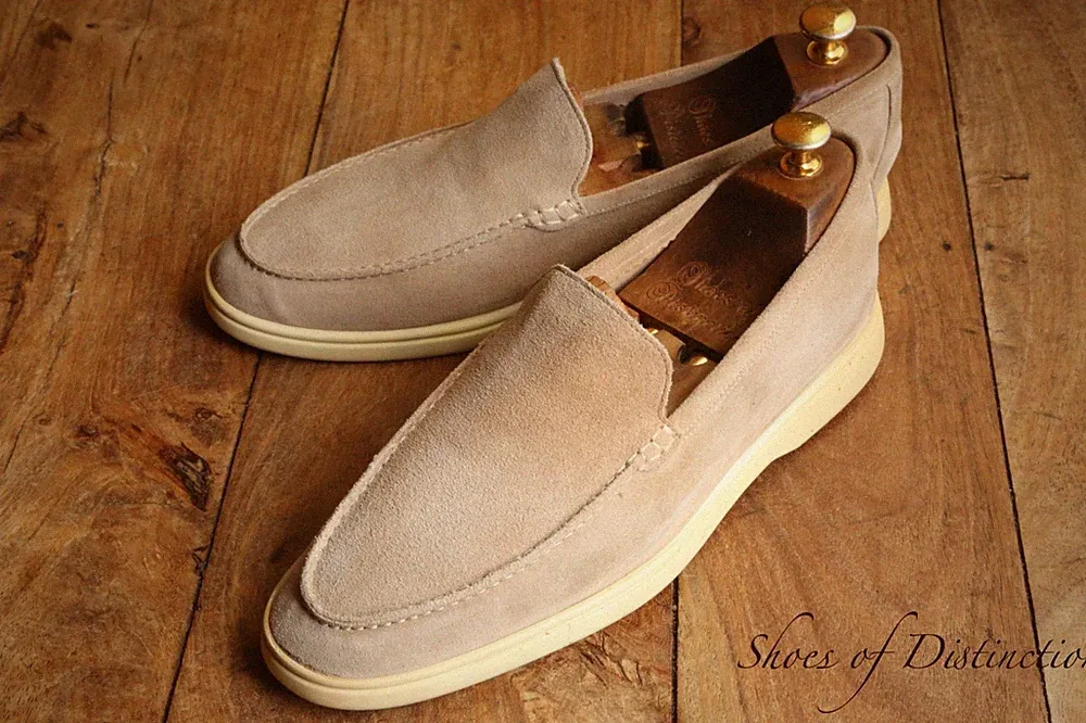 Russell & Bromley Beige Wildleder Espadrilles Halbschuhe Schuhe Herren UK 8...