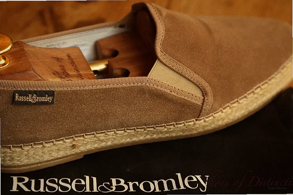Russell & Bromley Beige Wildleder Halbschuhe Schuhe Espadrilles Herren UK 7...
