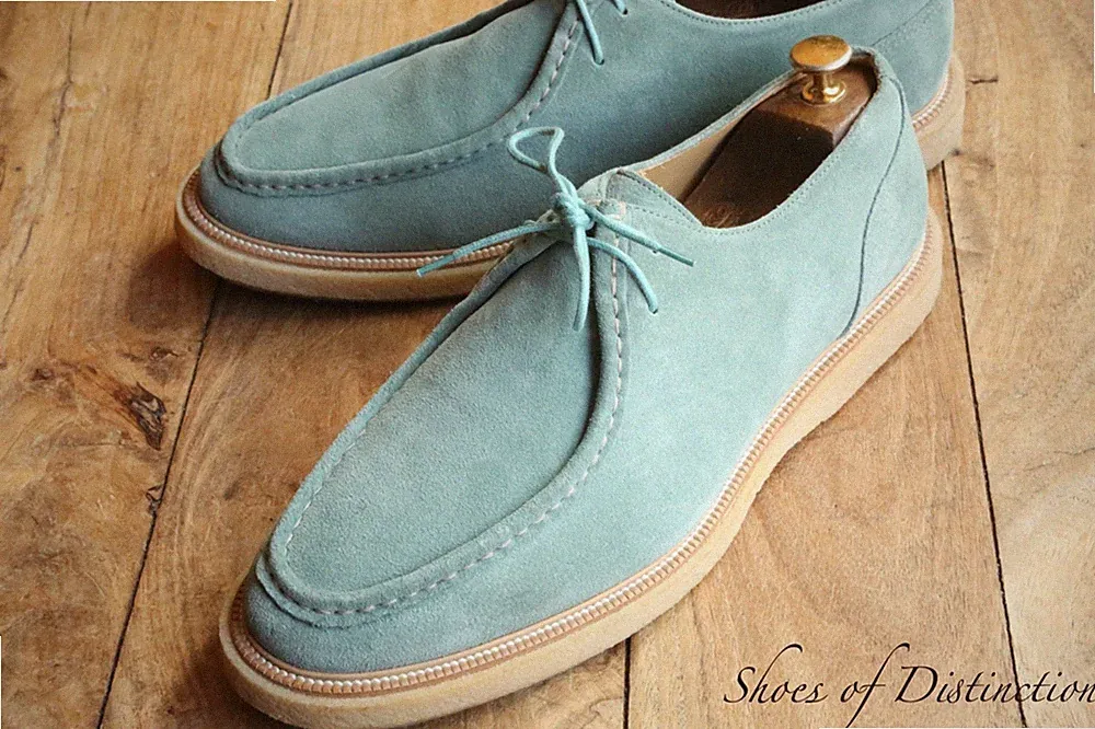 Russell & Bromley Blau Wildleder Boot Deck Schuhe Halbschuhe Herren UK 11 US 12