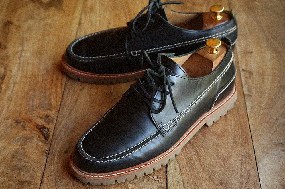 Russell & Bromley Navy Leder Bootsschuhe Halbschuhe Herren UK 8 EU 42 US 9