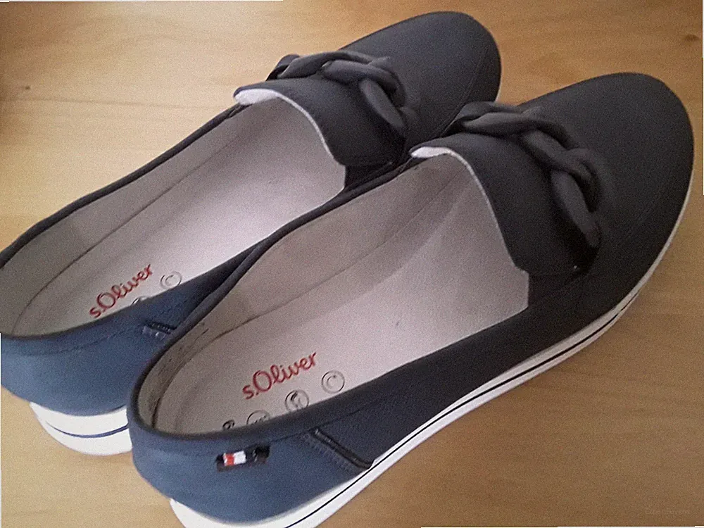 S.oliver Ballerinas Loafer Slipper Gr. 39 Dunkelblau