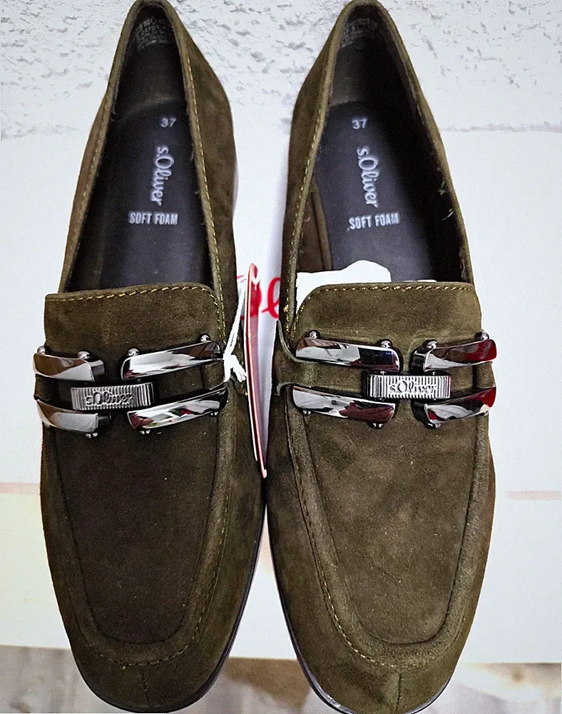 Grüne Loafer für Herren