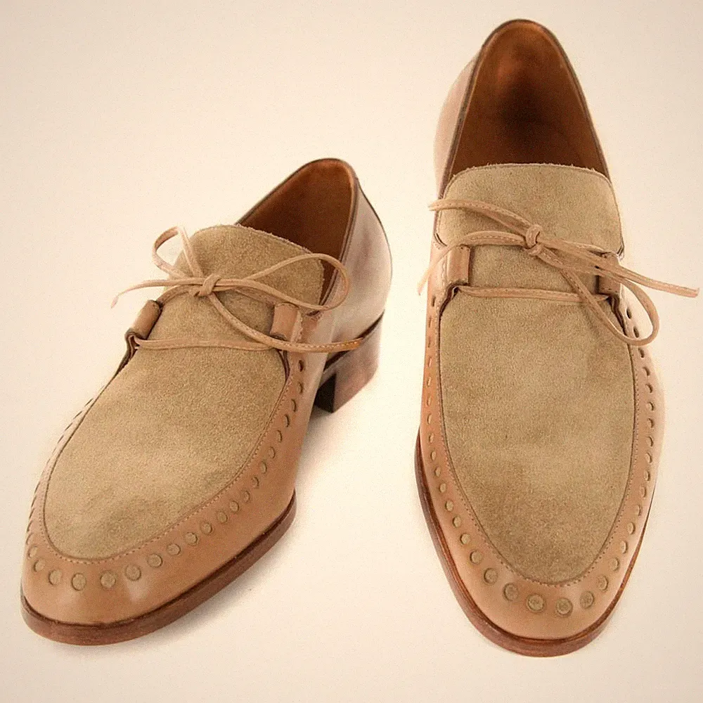 Saint Crispin's Beige Schuhe - Loafer - 6.5 C/5.5 E - (617CRU70)
