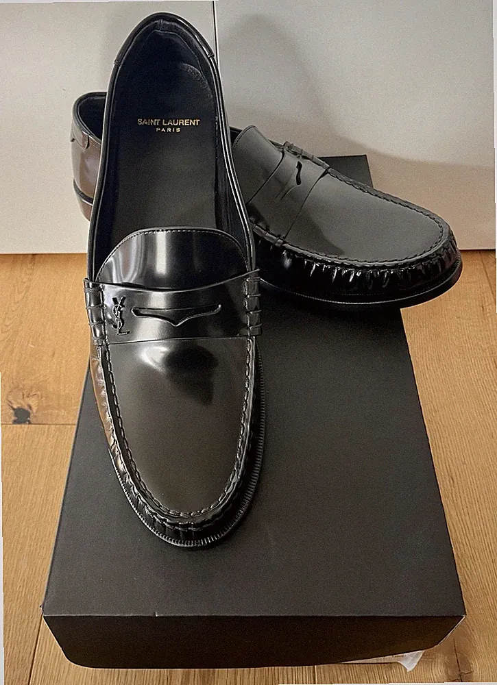 Saint Laurent Black Leather Penny Loafers UNWORN / BRAND NEW