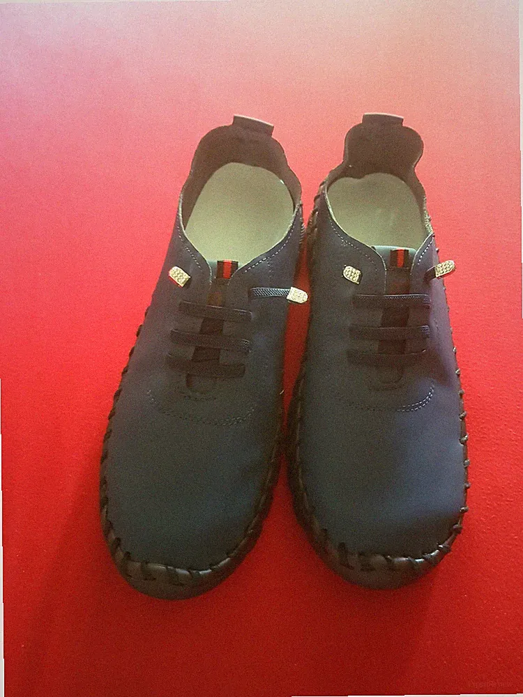 Saisonale Damenschuhe Casual Slip-On Loafer marineblau EU Gr.40 *NEU*