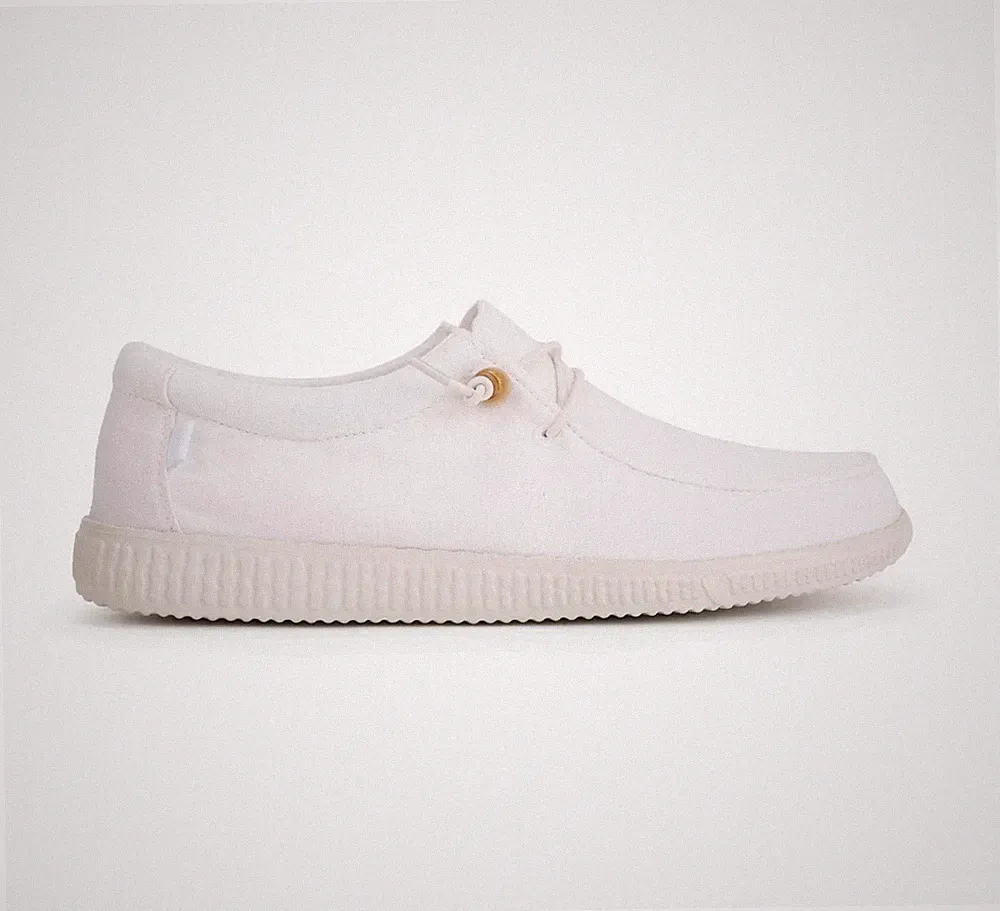 SALE DAMEN SLIPON PITAS 100% BAUMWOLLE FARBE WEISS ART. WP150