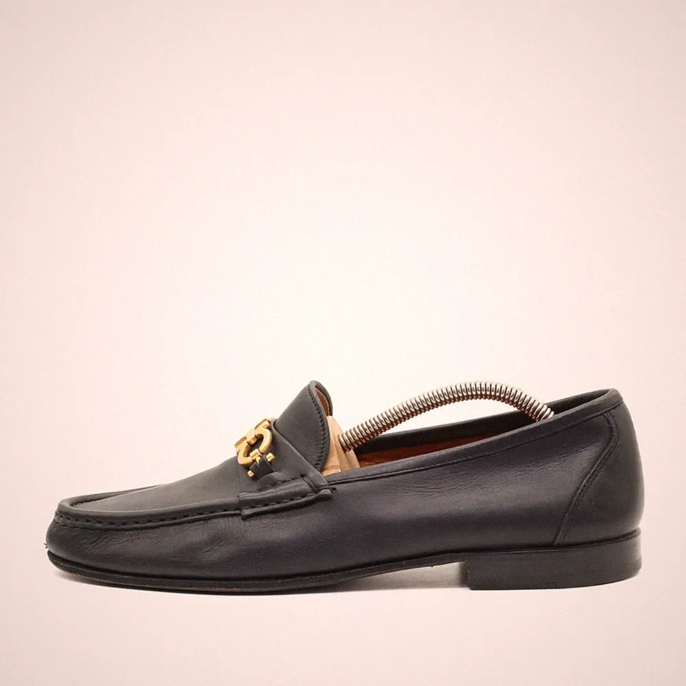 Salvatore Ferragamo Damen loafer EU 39 gancio schwarz klassisch