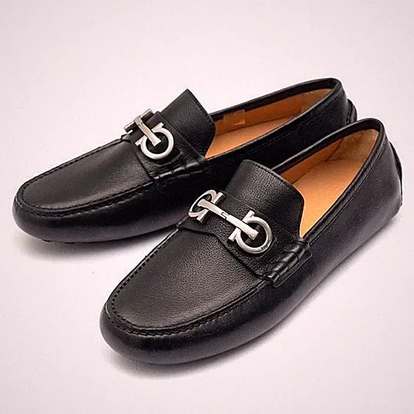 Salvatore Ferragamo Gancini Freizeit-Slipper für Herren GRAZIOSO NERO 47385110