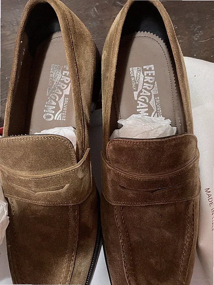 Salvatore Ferragamo Halbschuhe aus Wildleder. Größe 8 1 mal benutzt