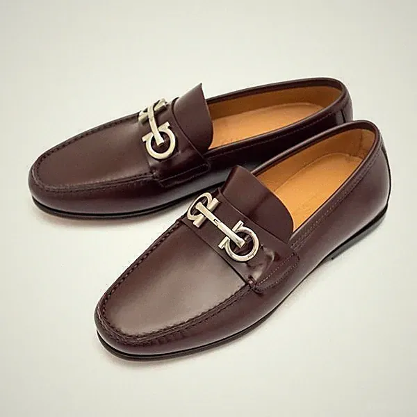 Salvatore Ferragamo Herren Halbschuh mit Gancini GALILEO NERO 758402 51589411 [U]
