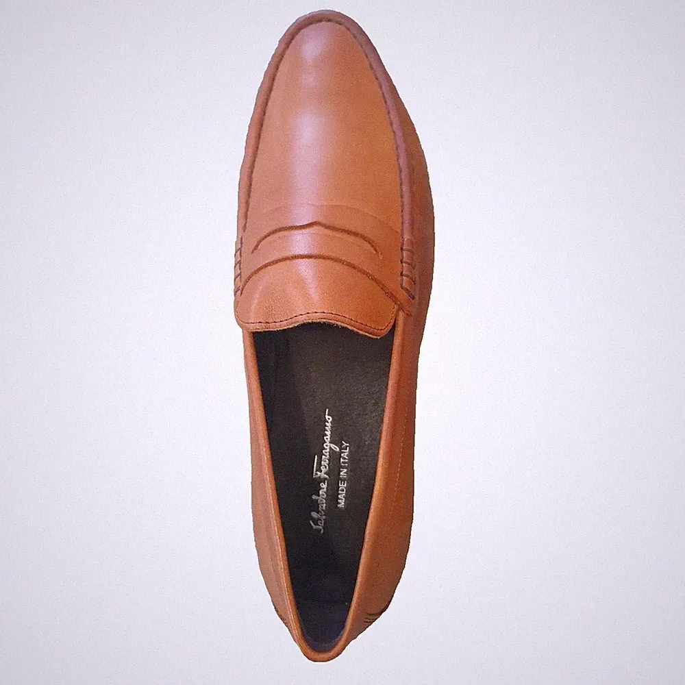 Salvatore Ferragamo Herren Halbschuh Modell Penny Continuous Leder