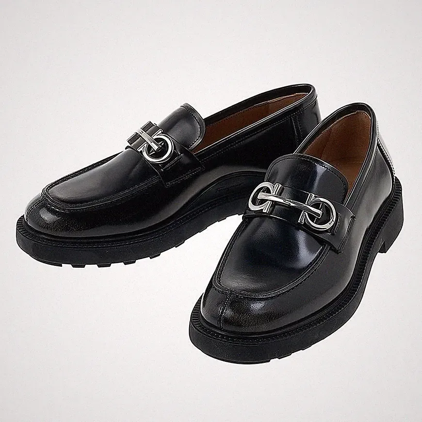Salvatore Ferragamo Herren Halbschuhe Gancini Ornament 129860586 [U]