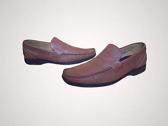 Salvatore Ferragamo Herren Leder-Loafer Braun Größe EU 42